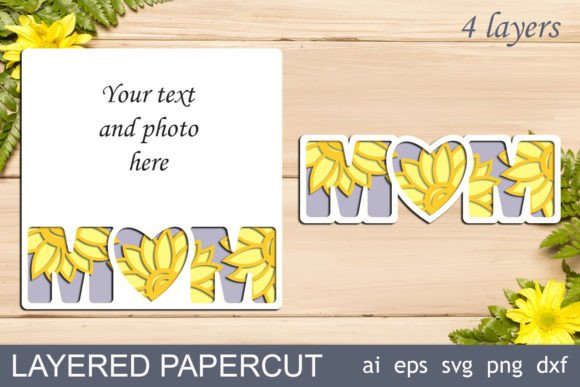 3d Layered Mom Svg, Mothers Day Papercut: A Versatile Digital Asset for Creative Projects