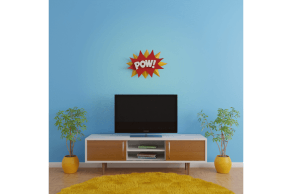 3D Papercraft Comic POW