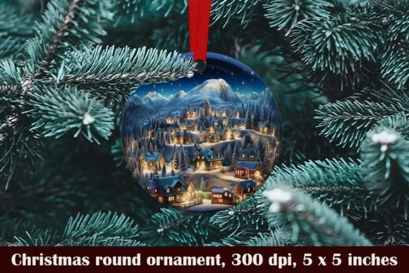 3d Round Christmas Ornament: Elevate Your Holiday Designs