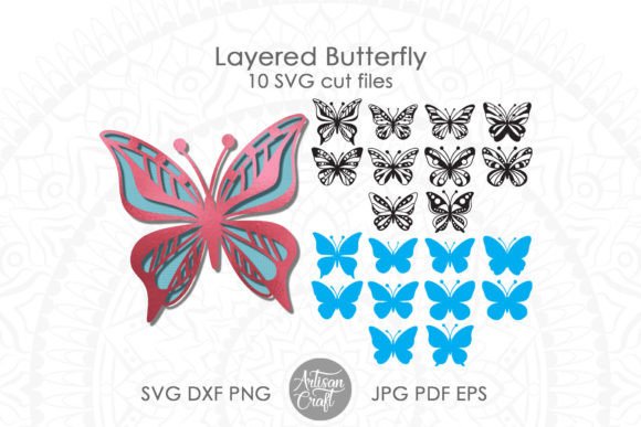 Creating Dimensional Art with Layered Butterfly SVG Cut Files