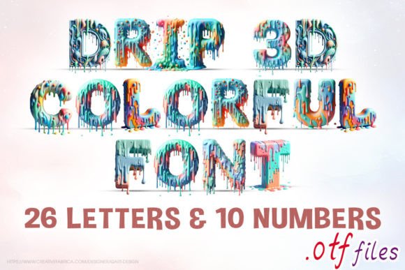 Drip 3d Colorful: Add Vibrant Whimsy to Your Designs