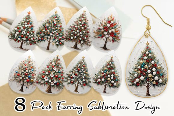 Earring 3D Christmas Tree Painting: Strategic Integration for Holiday Sublimation Success