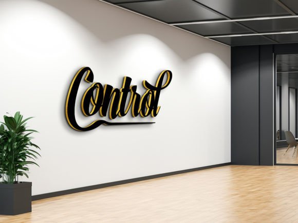 Mastering Brand Presentation: The Power of Black Gold 3D Logo Mockup Perspective St