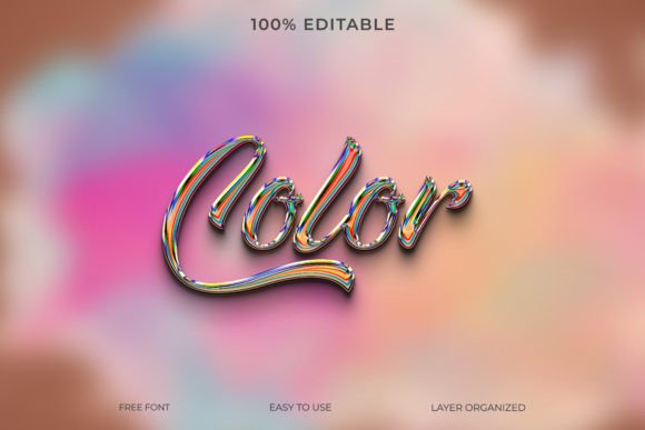 Transform Your Designs Instantly with the Color 3D Text Effect Style
