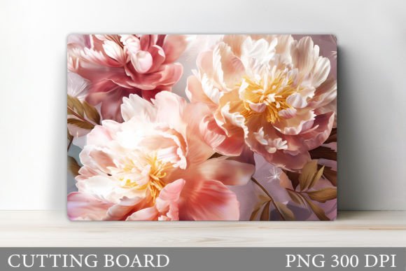 Transform Your Kitchen Decor with Stunning 3D Flowers Cutting Board Sublimation Designs