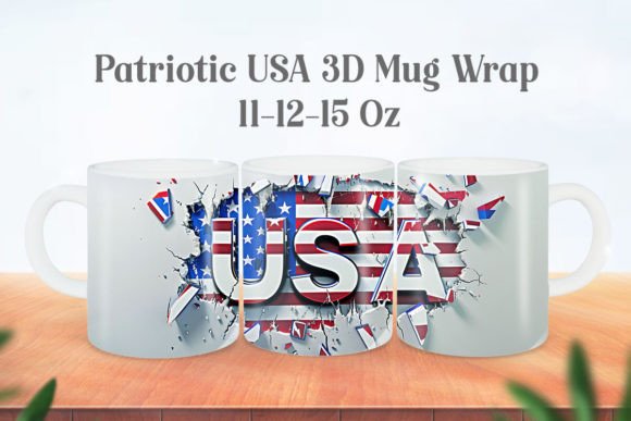 Transforming Digital Assets into Physical Impact: The Strategic Value of Patriotic USA 3D Mug Wrap PNG for Modern Creators